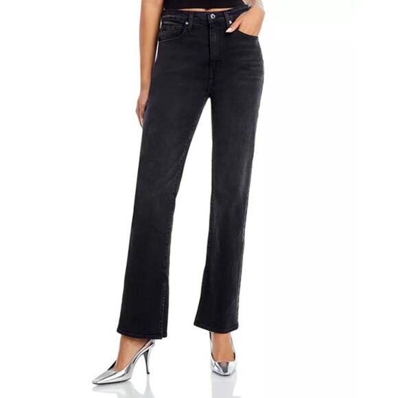 Derek Lam 10 Crosby Denim - Derek Lam 10 Crosby Frankie Jeans Size 26 Gray Black Split Hem Straight Casual